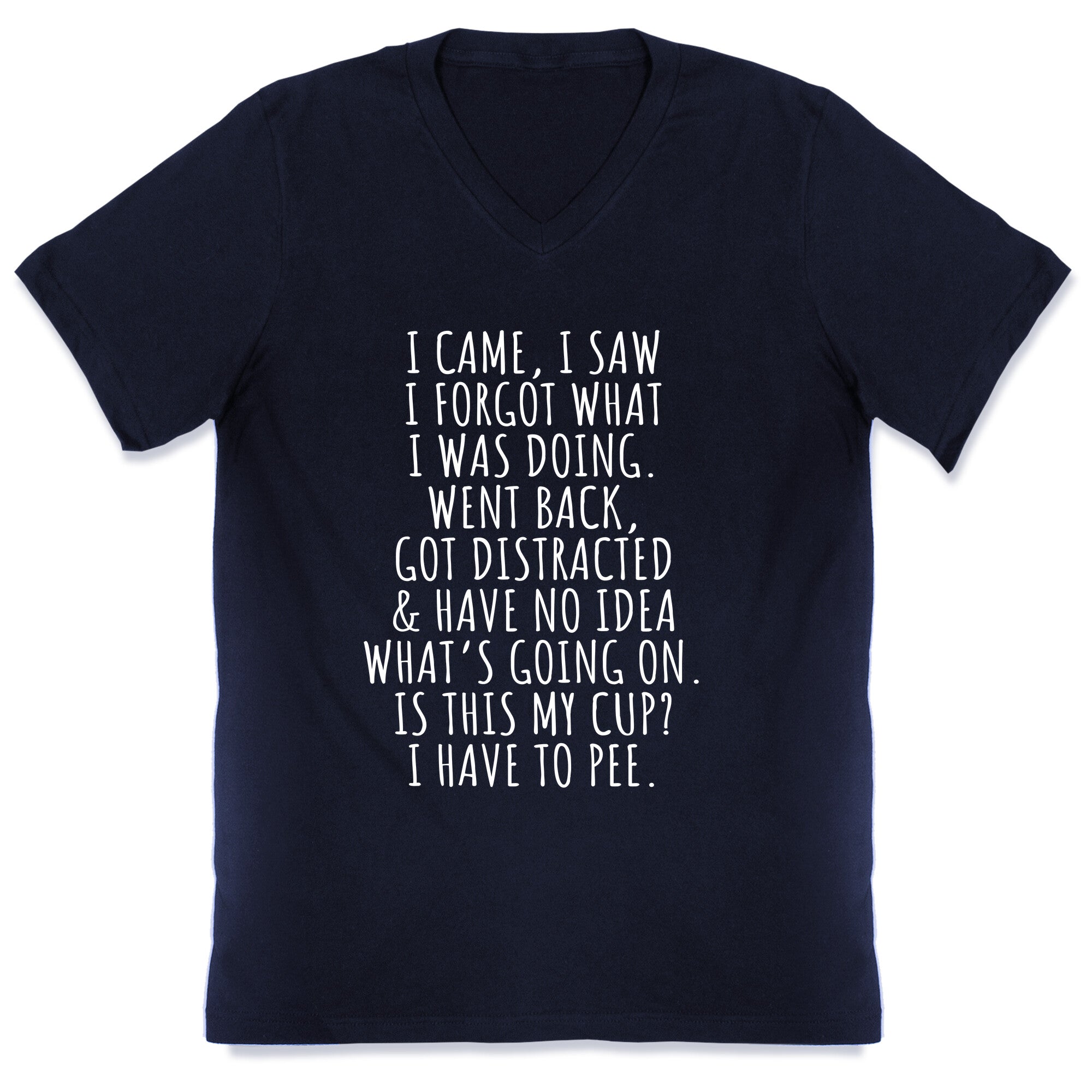 I Came I Saw I Forgot What I Was Doing V-Neck